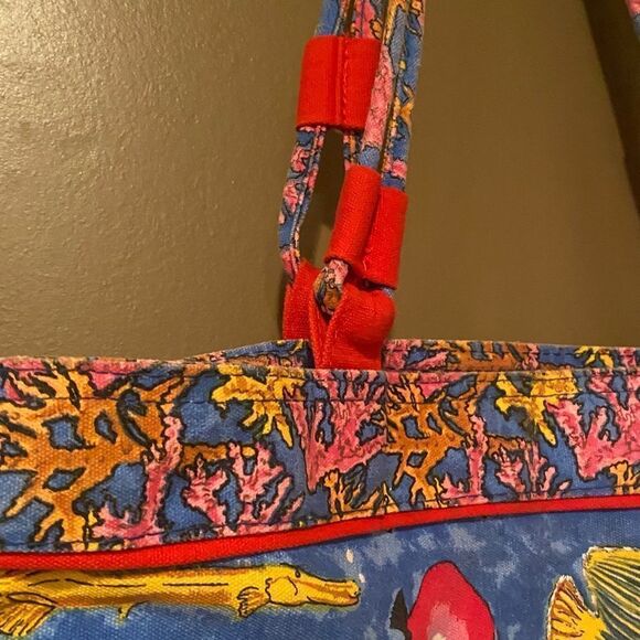 Anna Ormsby Fish Tote Purse Beach Bag Purse Tropical Fish - Picture 11 of 12